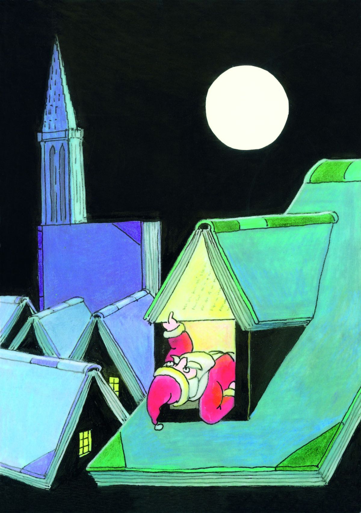 © Tomi Ungerer. Aus: Achtung Weihnachten