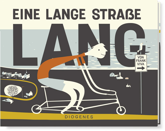 Eine lange Straße lang