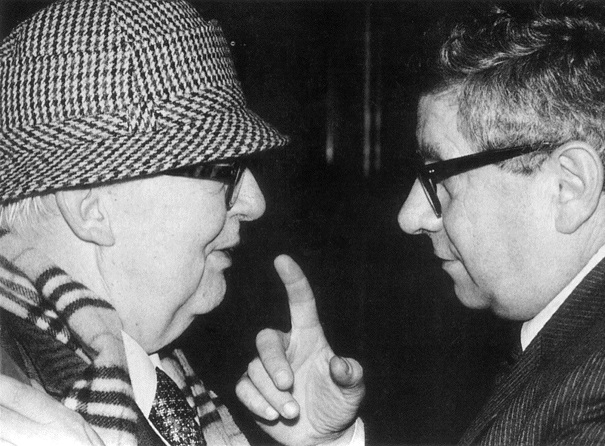 Foto: Friedrich Dürrenmatt und Hugo Loetscher 1986 © Niklaus Stauss